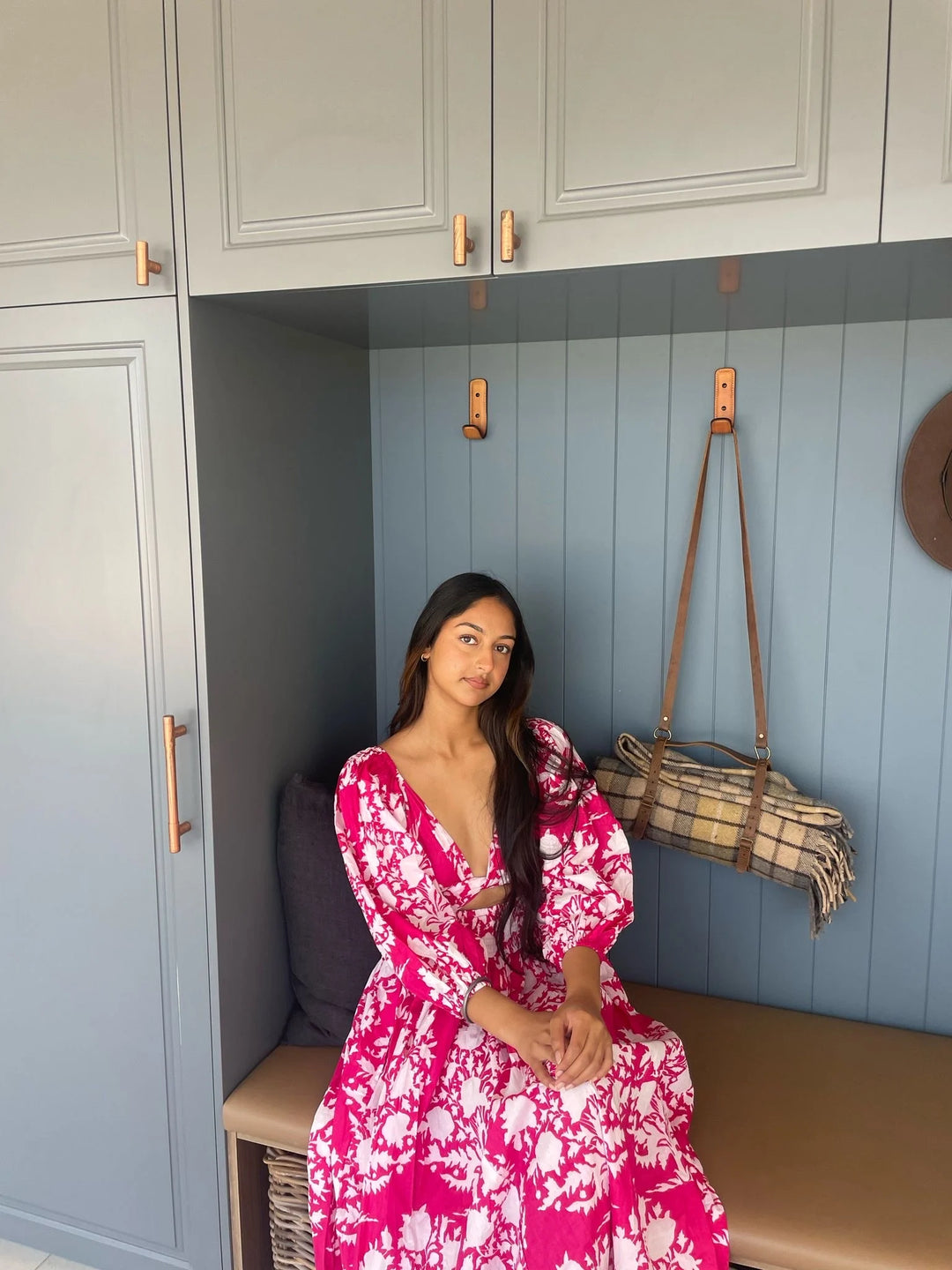 pink embroidery eliza midi dress Pink Eliza Reversible Midi Dress | 5+ Ways to Wear