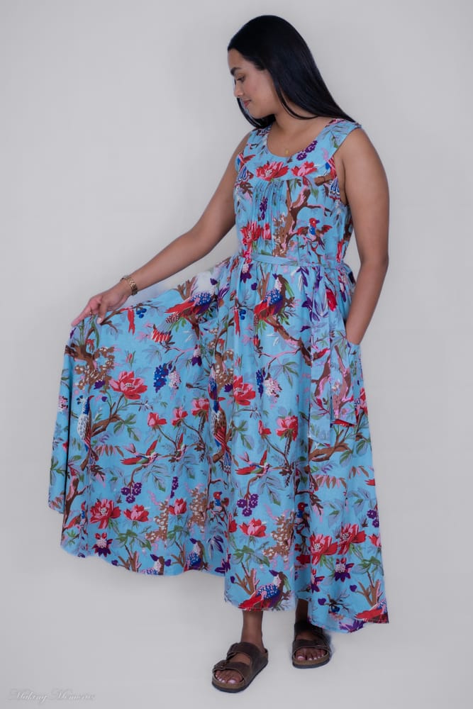Ripple Maxi Dress | Blue Fusion Creations